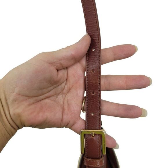 Etienne Aigner Crossbody Bag Country Cottage Core Basket Weave Leather Trim Tan - Picture 13 of 17